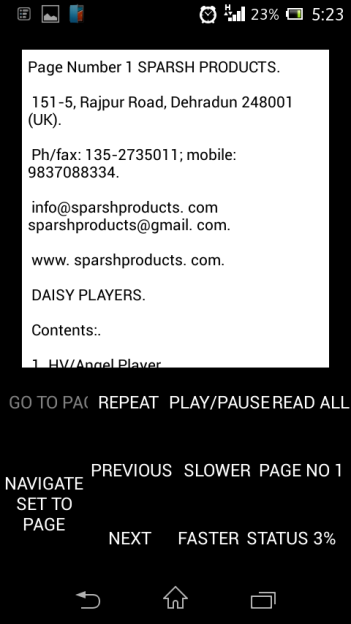 Accessible reader